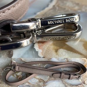 Michael Kors Replacement purse strap Dune 50” silver hardware NEW